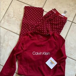 NWT Calvin Klein sleepwear  - sleep pants/top incl